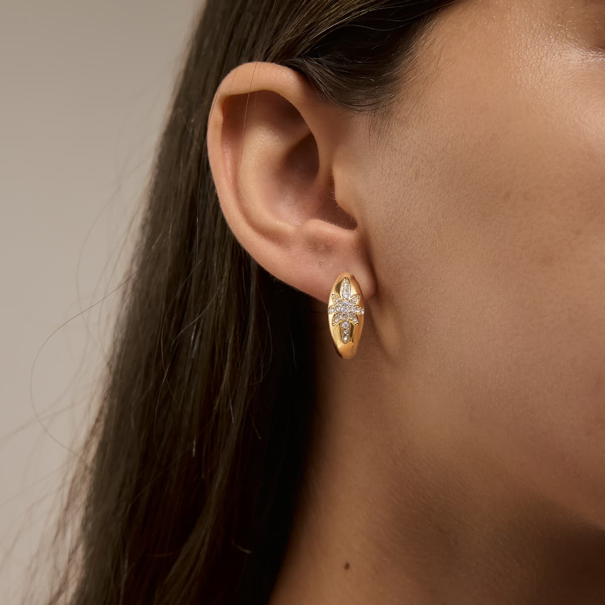 Star Hoop Earrings