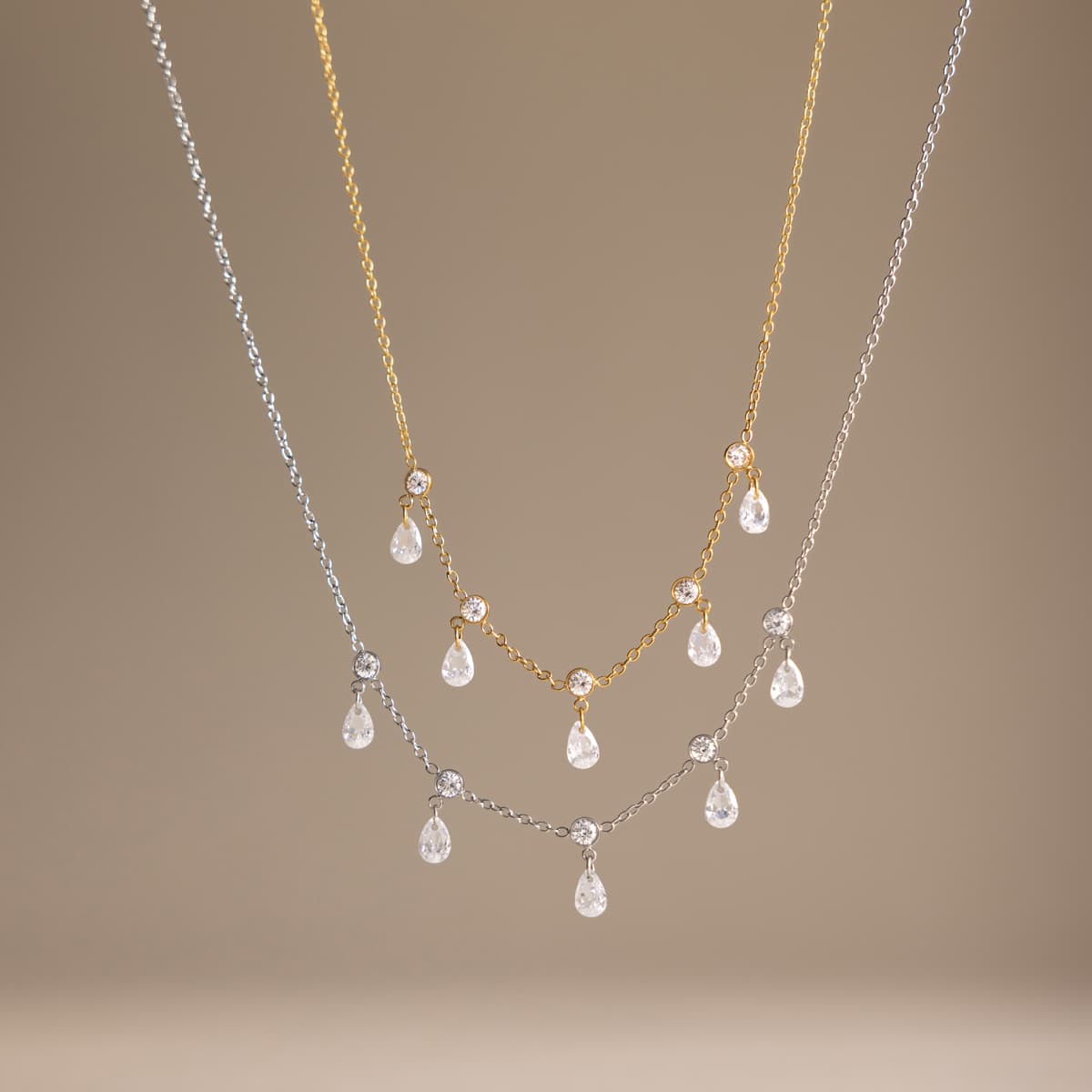 Crystal Drop Necklace