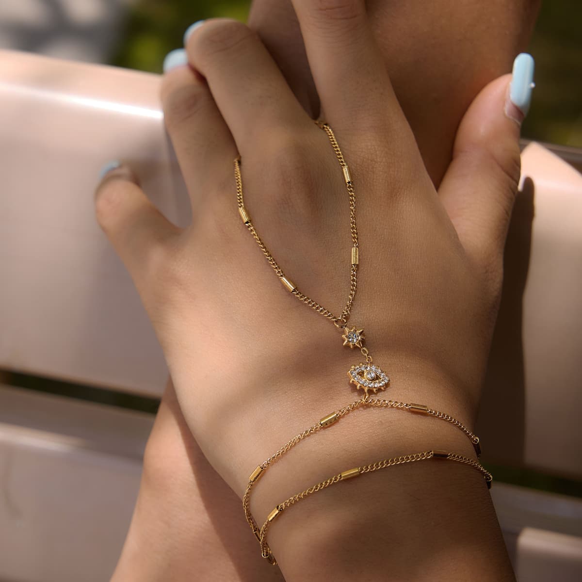 Evil Eye Hand Chain