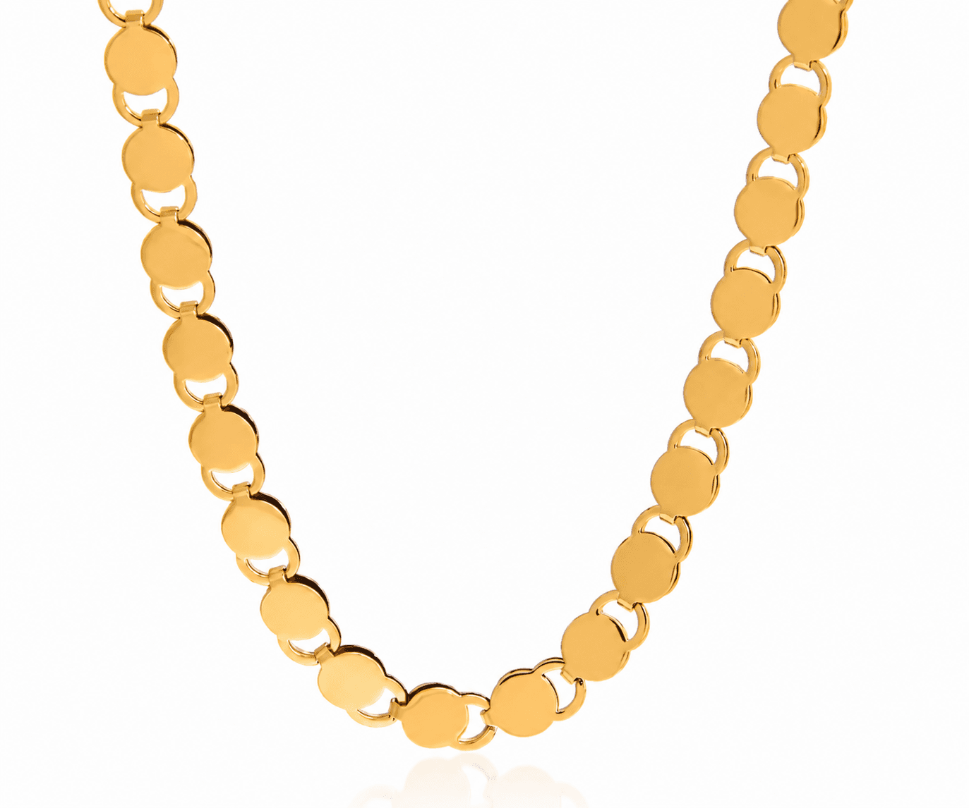 Coin Dics Choker Necklace