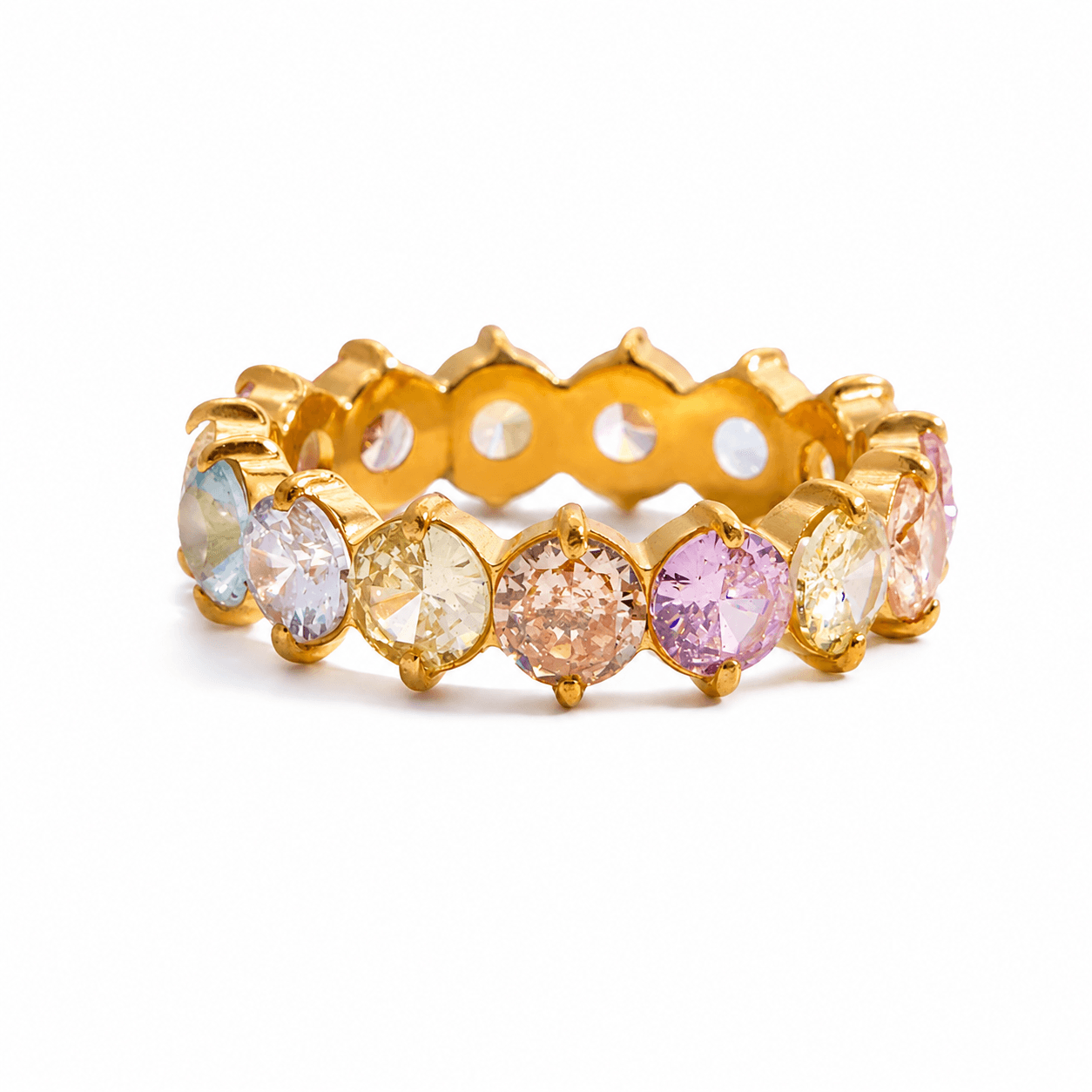 Rainbow Eternity Ring