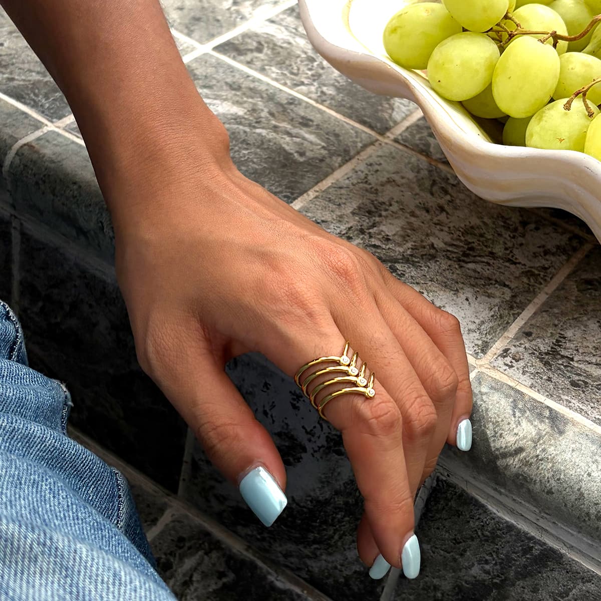 Four Layer Hollow Ring