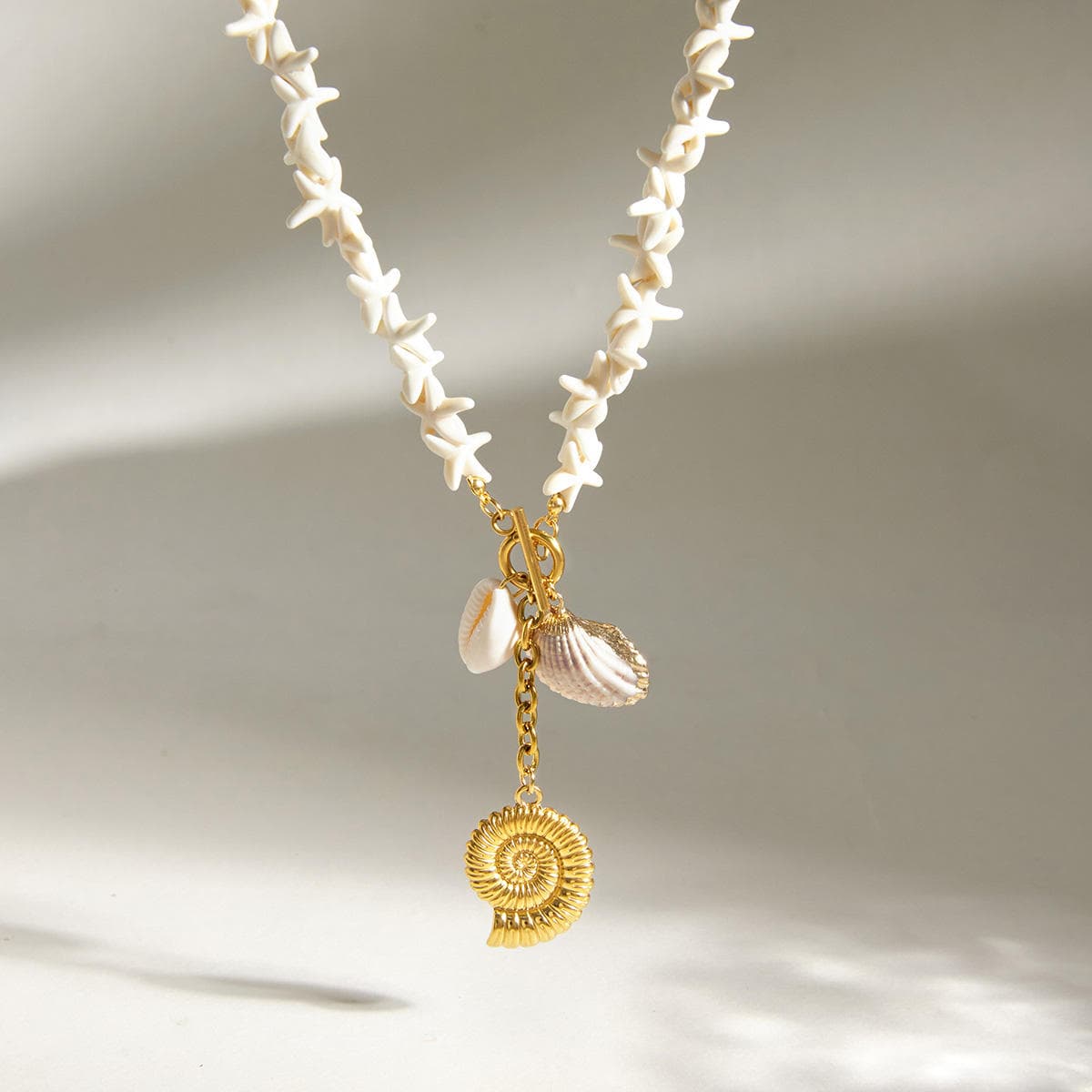 Ocean Shell Charm Necklace