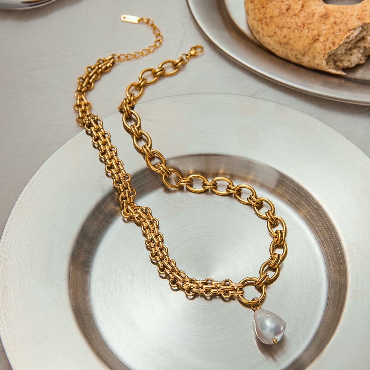 Freshwater Pearl Chain Necklace 