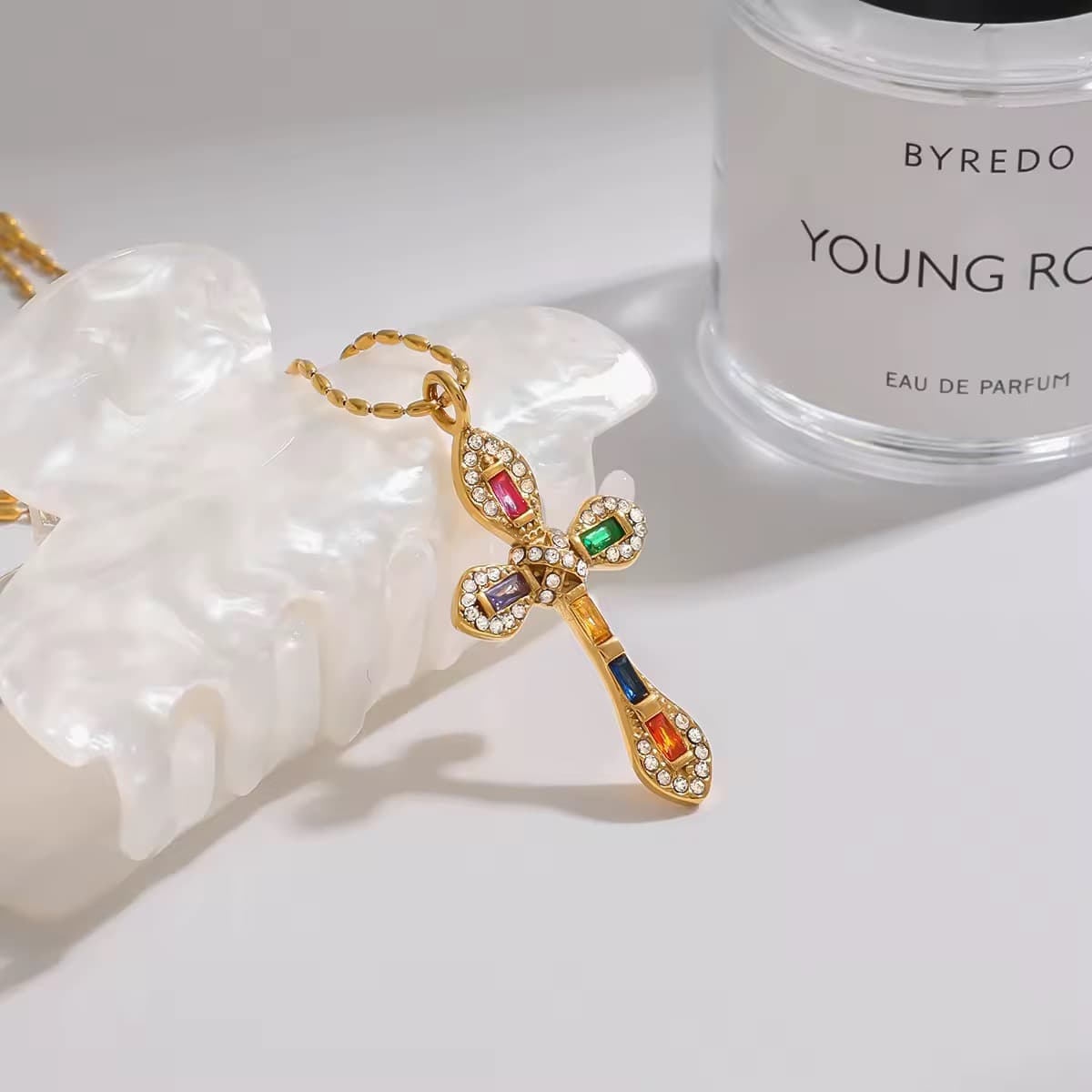 Shiny Cross Necklace