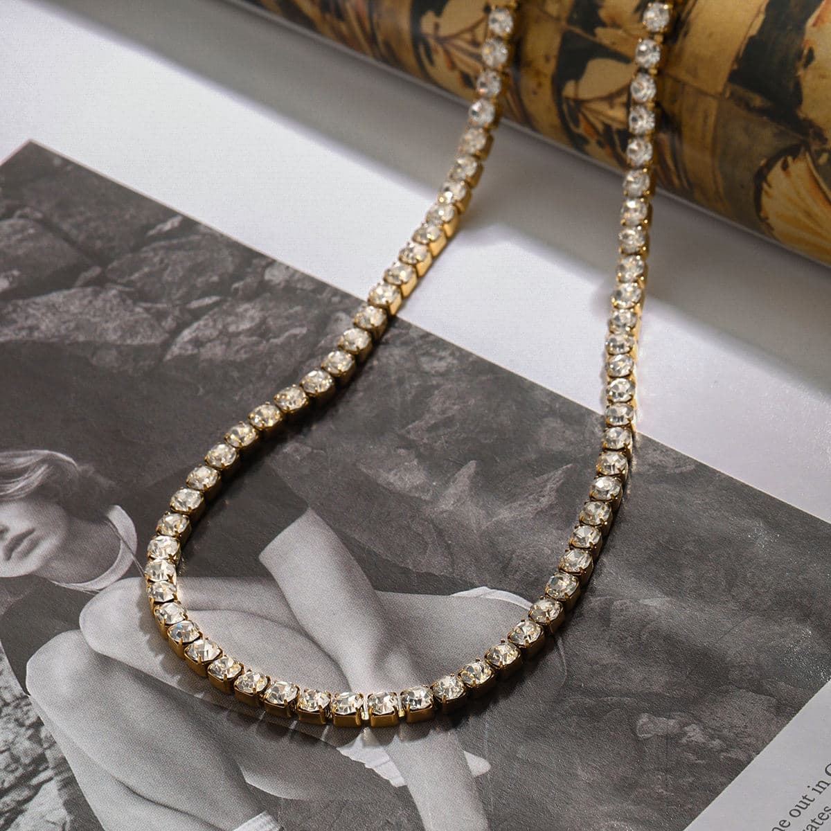Tennis Snake Chain Necklace