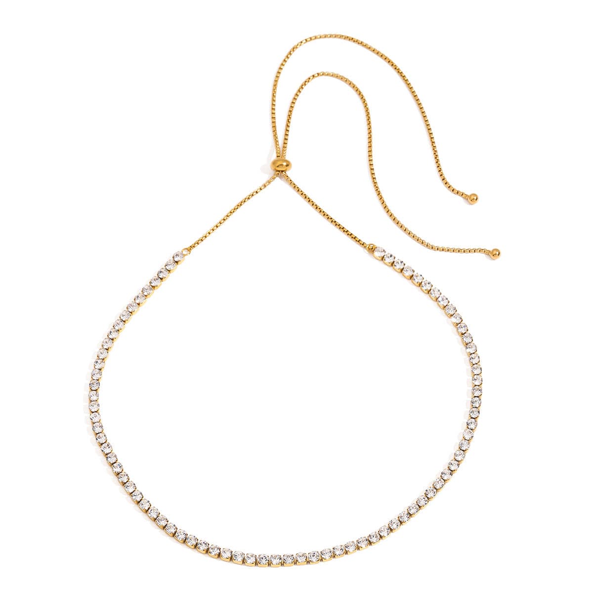 Tennis Snake Chain Necklace