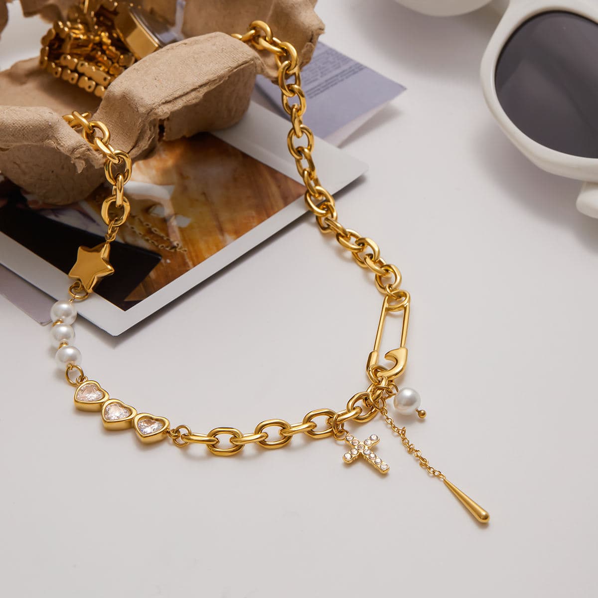 Cross Charm Necklace 