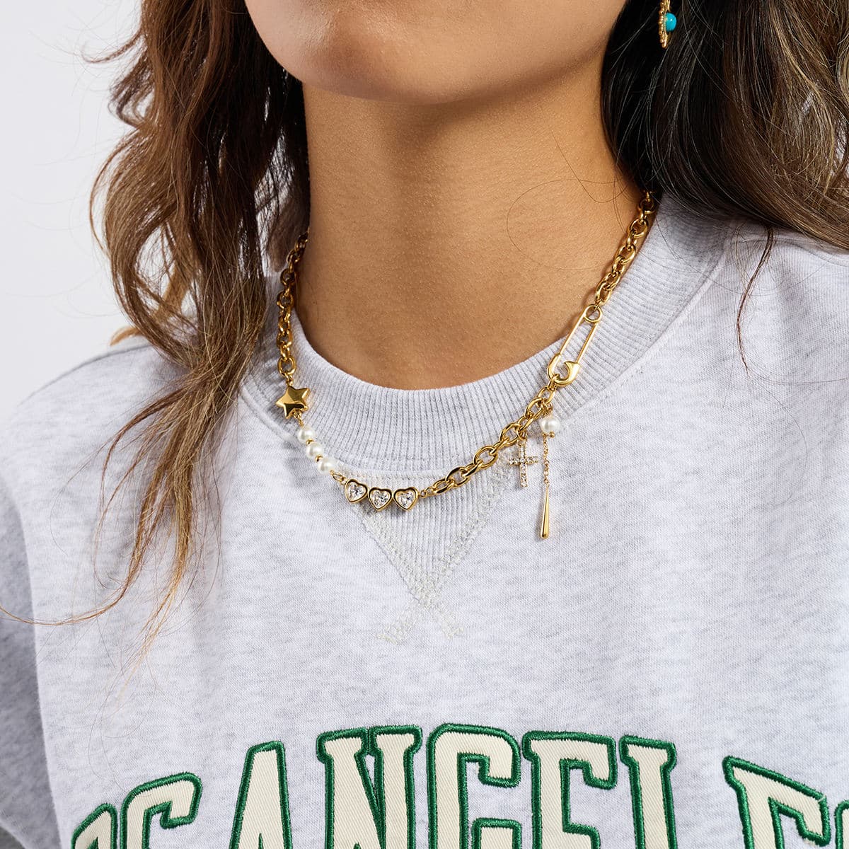 Cross Charm Necklace 