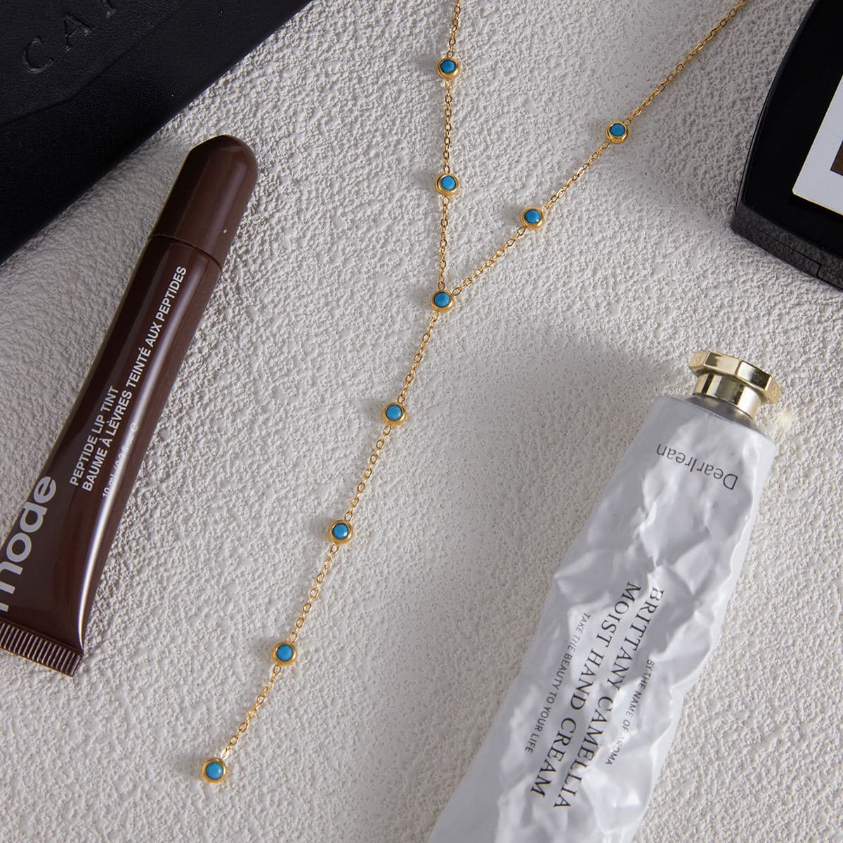 Turquoise Y Necklace 