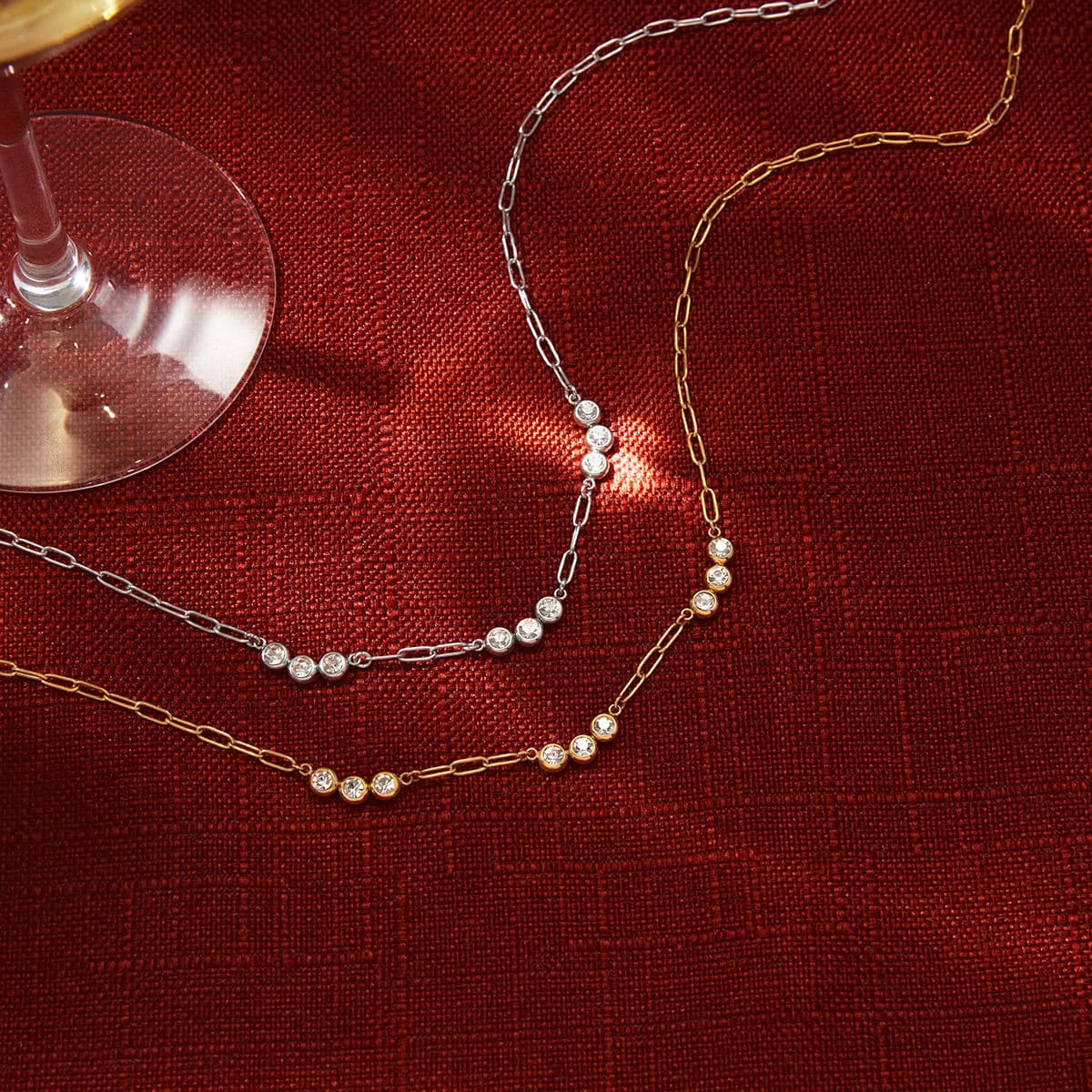 Zircon Beaded Necklace