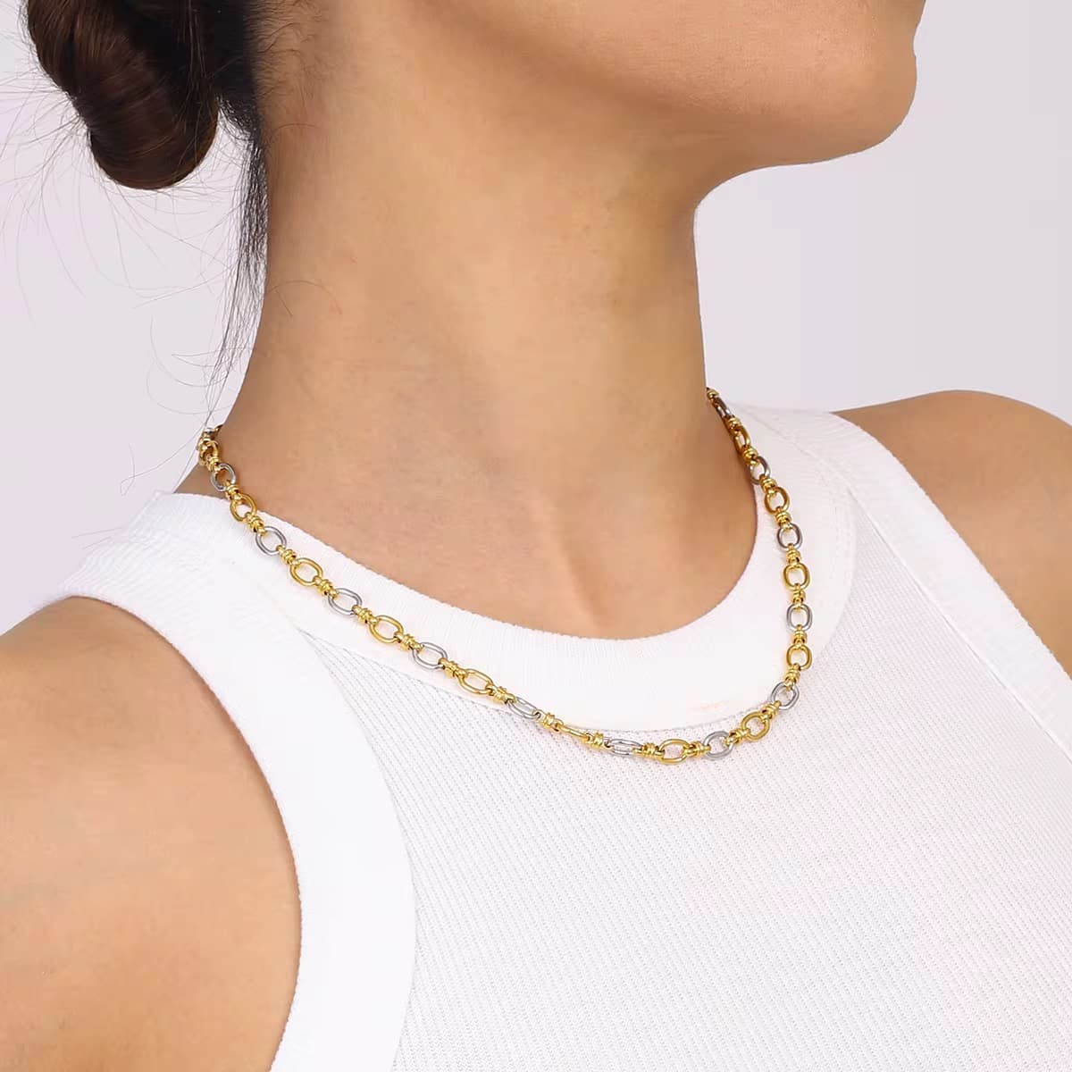 Two Tone Chain Necklace