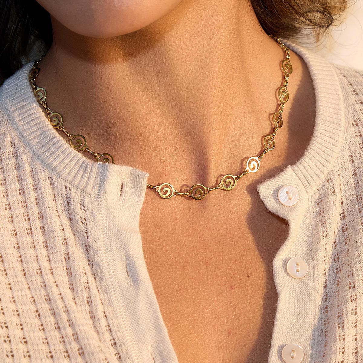 Spiral Link Necklace 