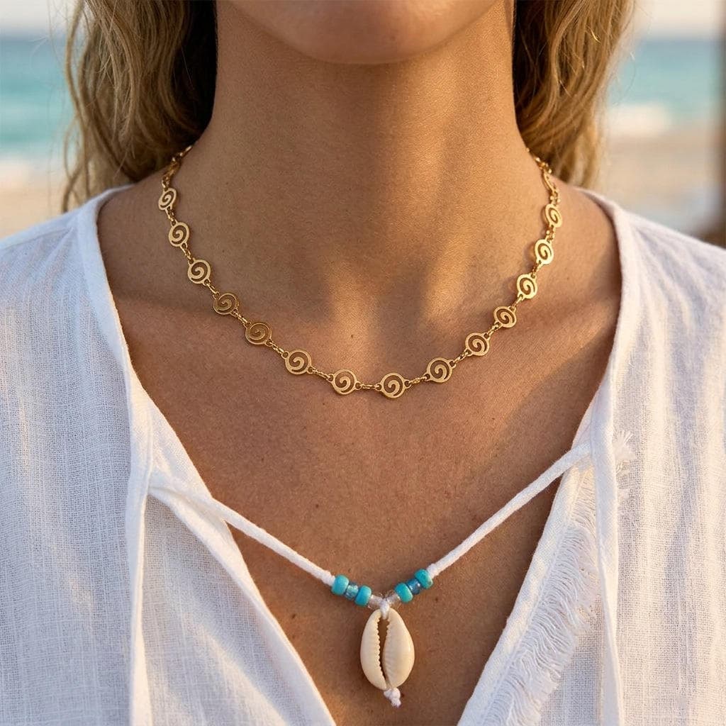 Spiral Link Necklace 