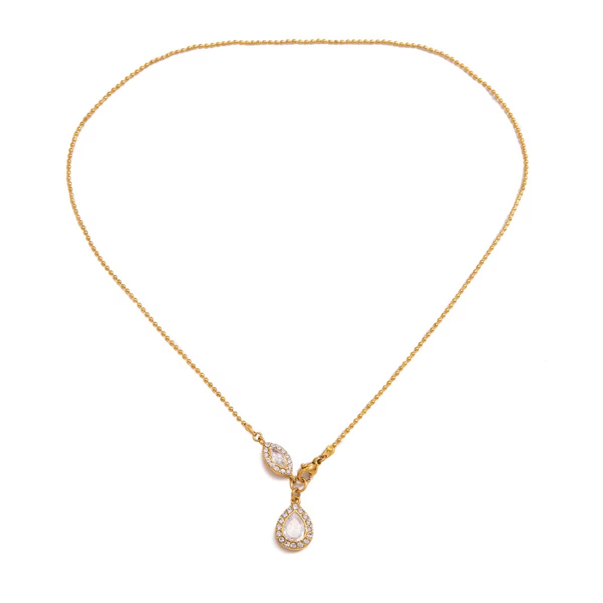 Pear-Shaped Zircon Necklace