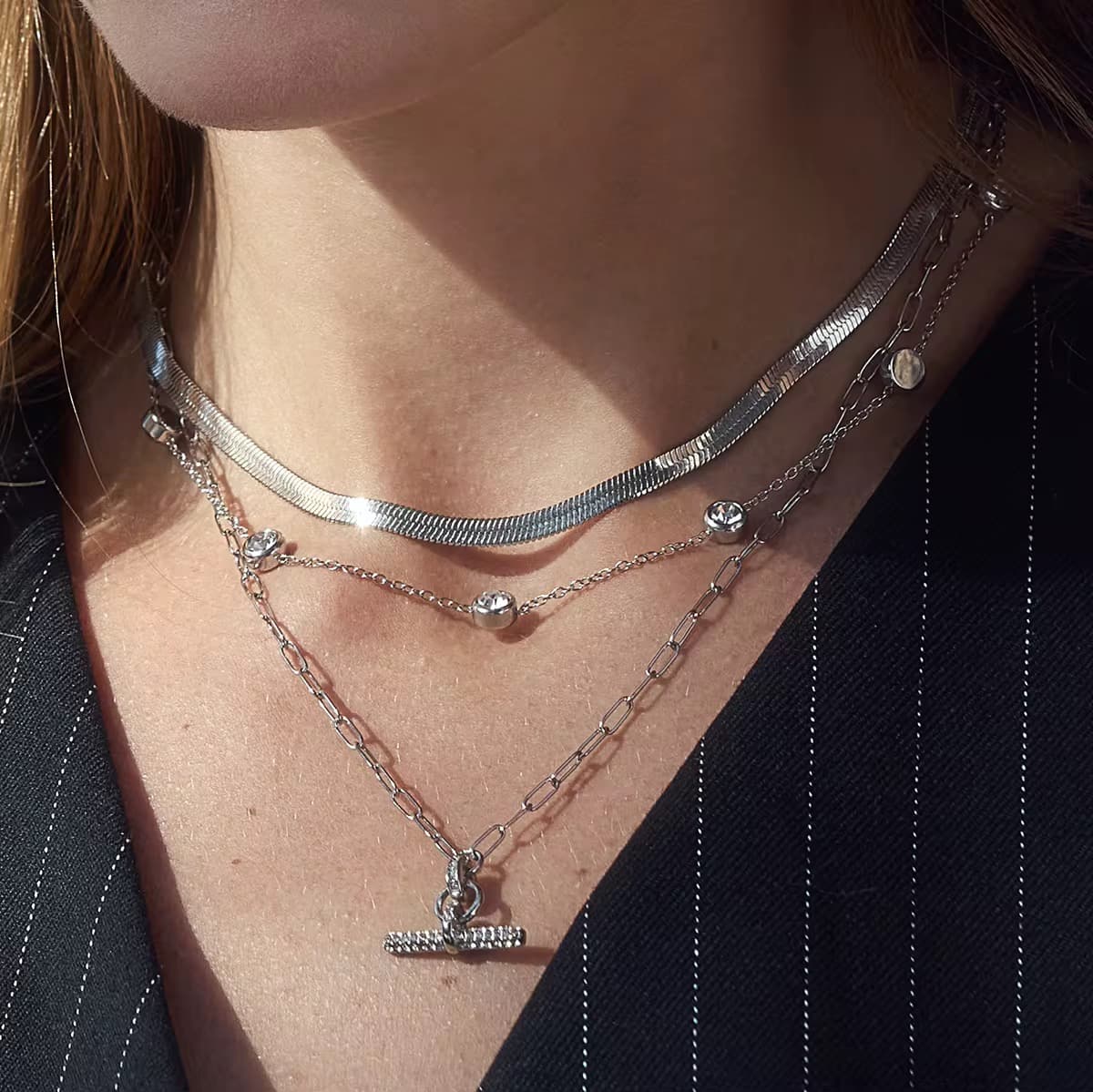 T-Bar Pendant Necklace