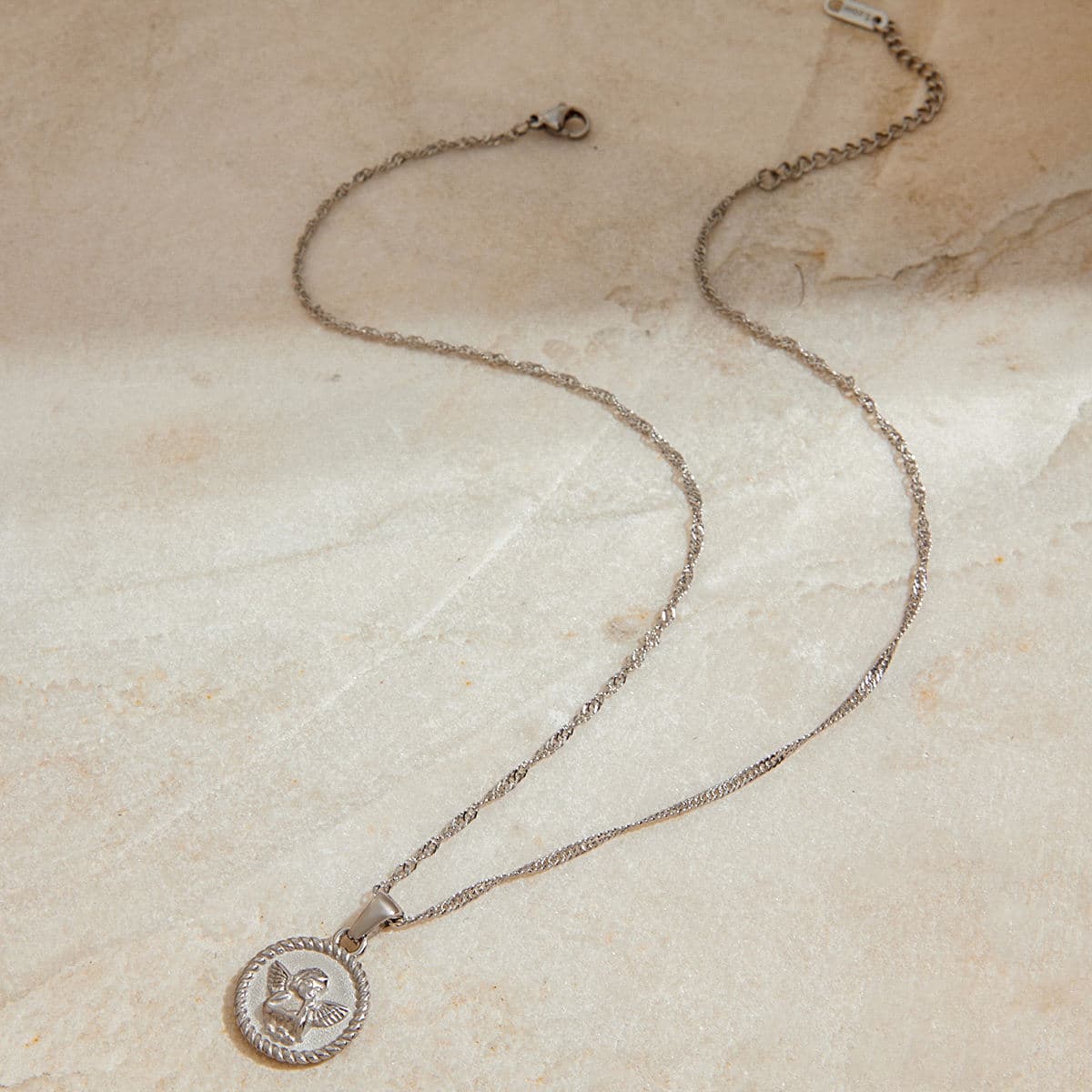 Engraved Medallion Necklace
