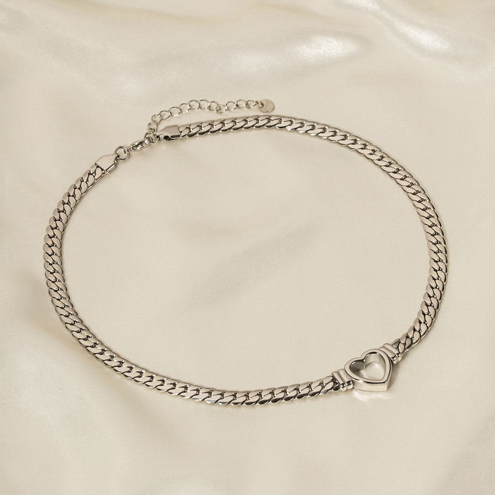 Heart Link Chain Necklace