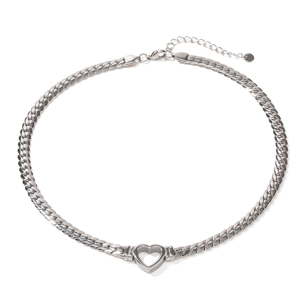 Heart Link Chain Necklace