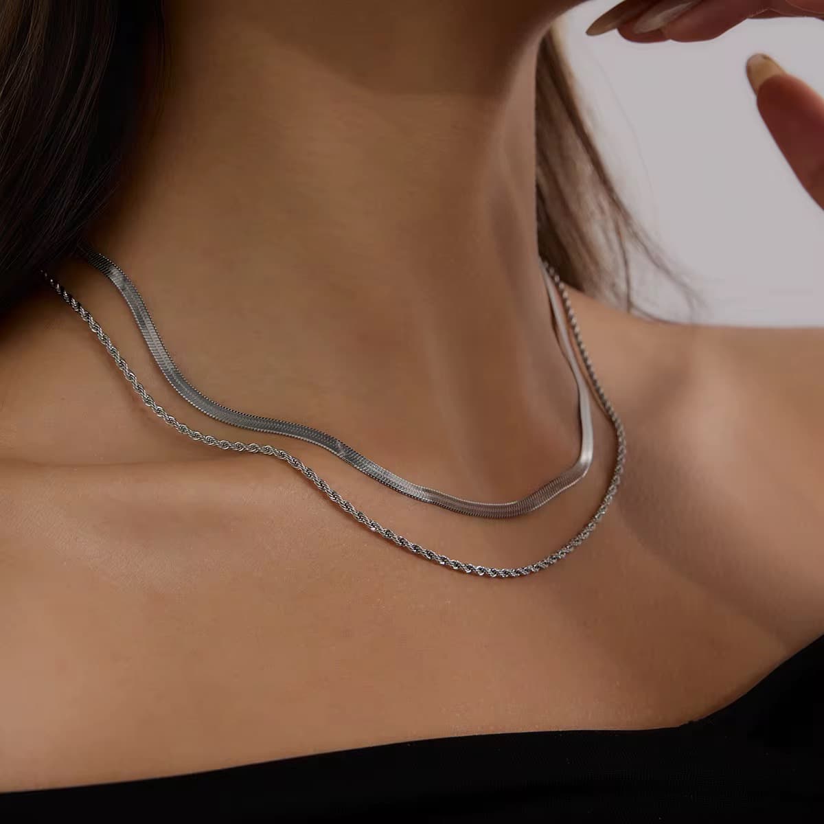 Snake Chain Necklace 2-1