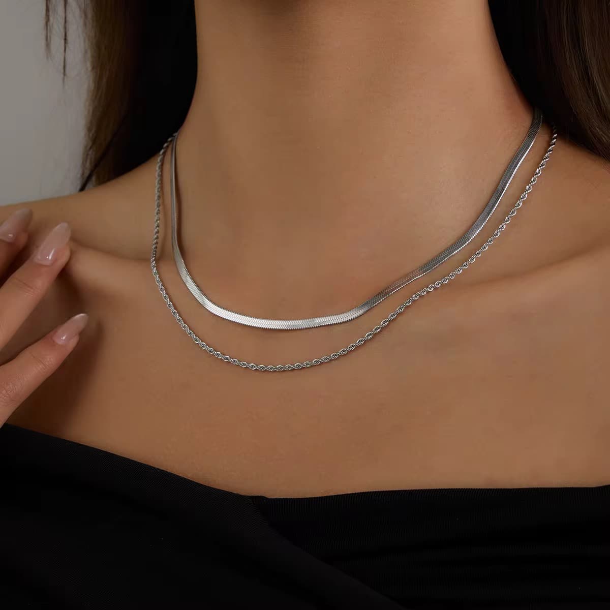 Snake Chain Necklace 2-1