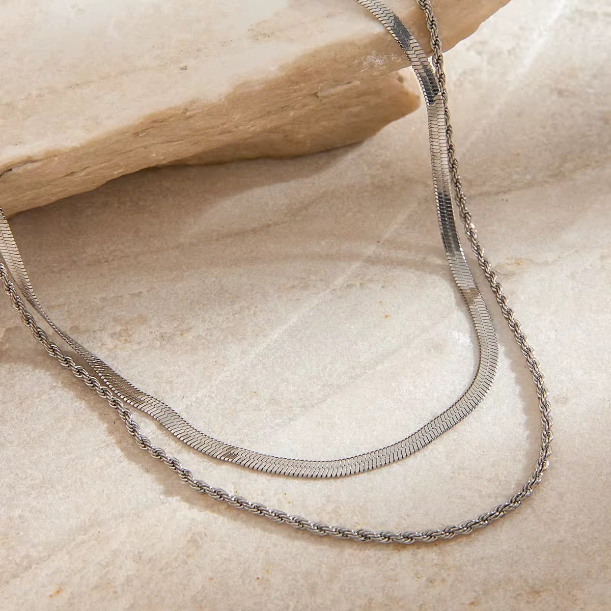 Snake Chain Necklace 2-1