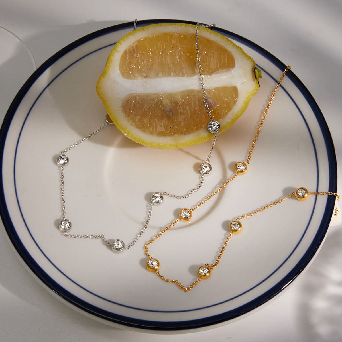 Beaded Station Necklace