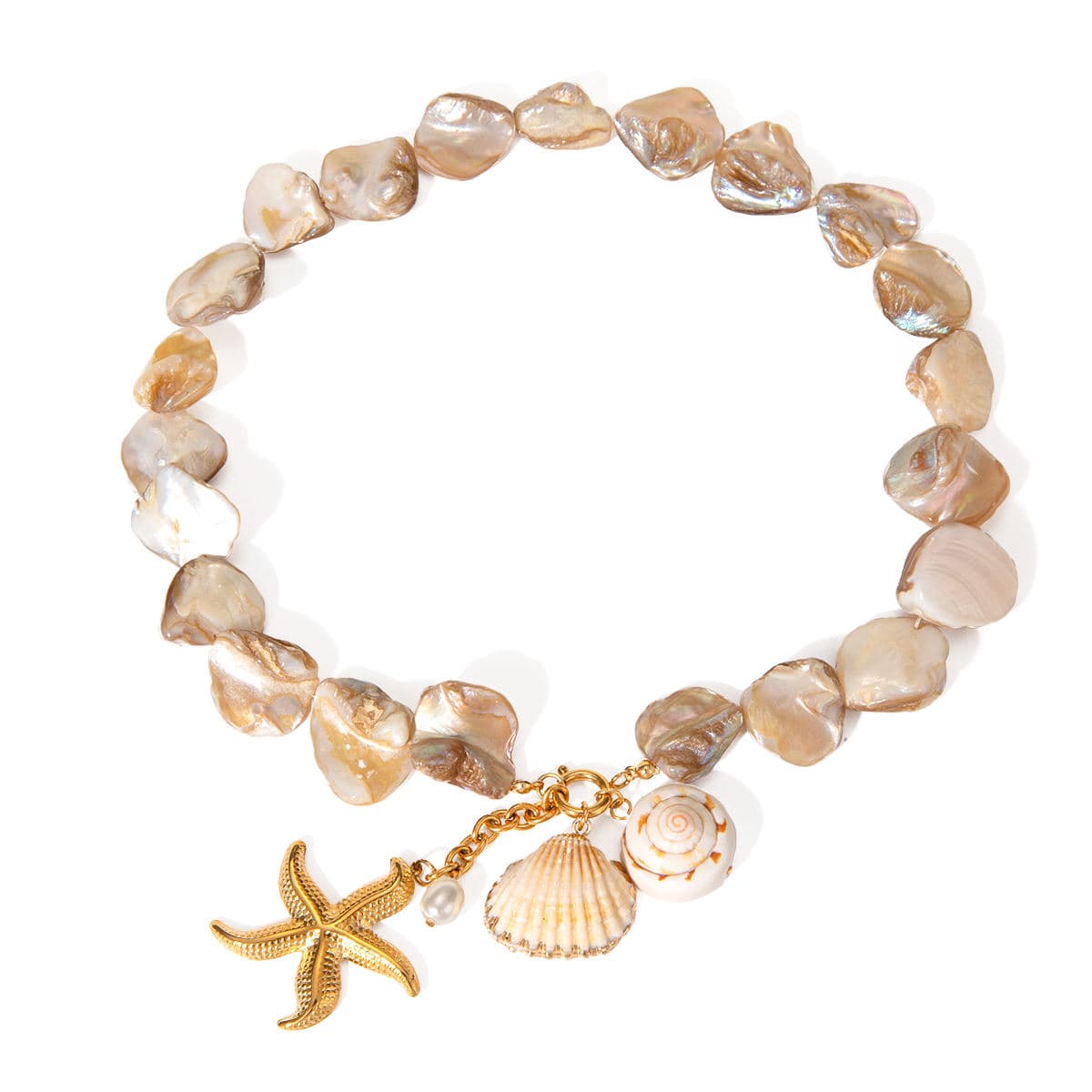 Natural Shell Statement Necklace