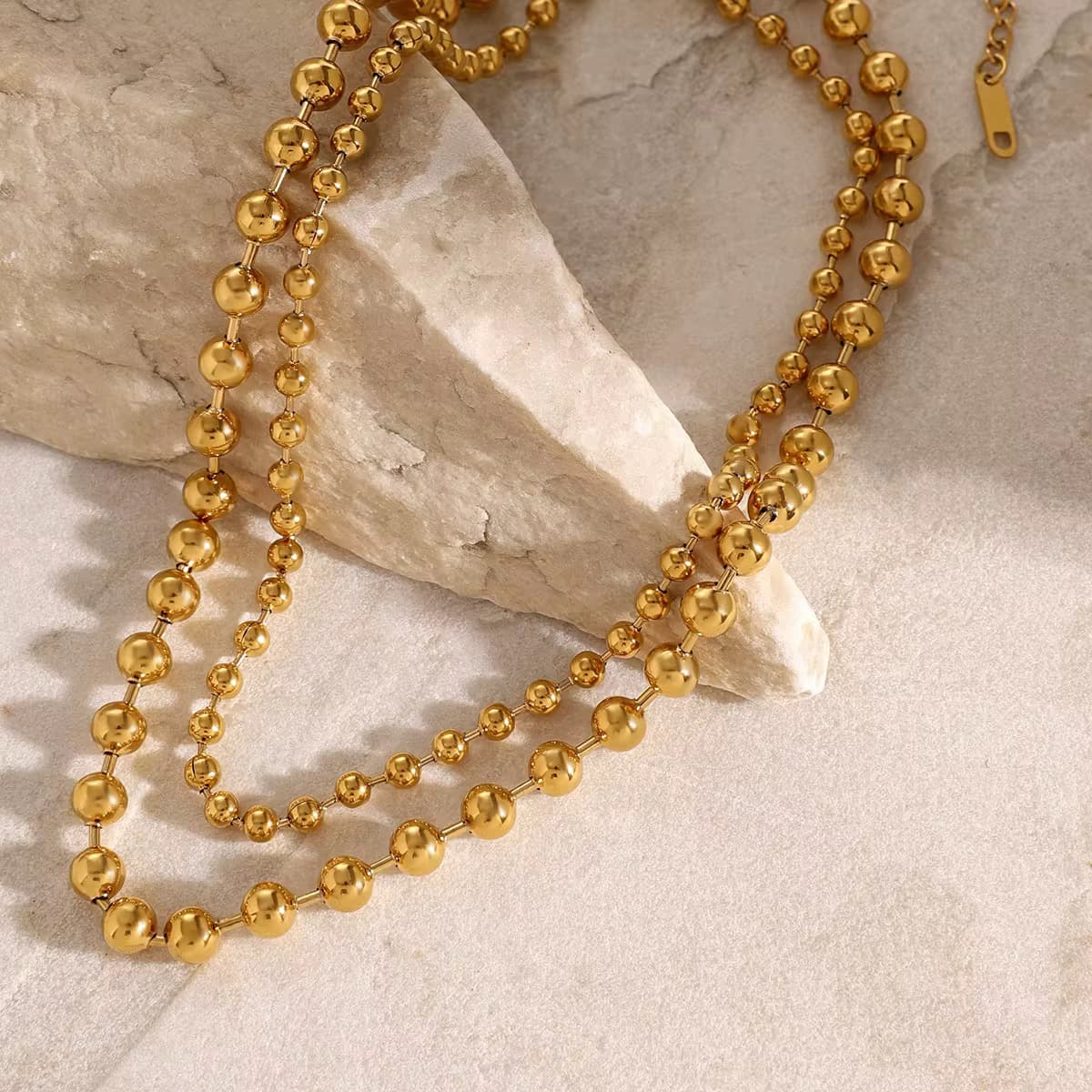 Double Layer Beaded Necklace 