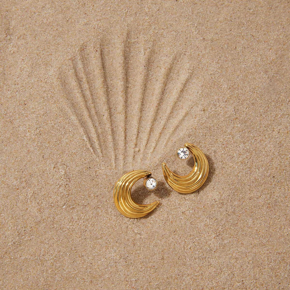 Celestial Crescent Earrings 