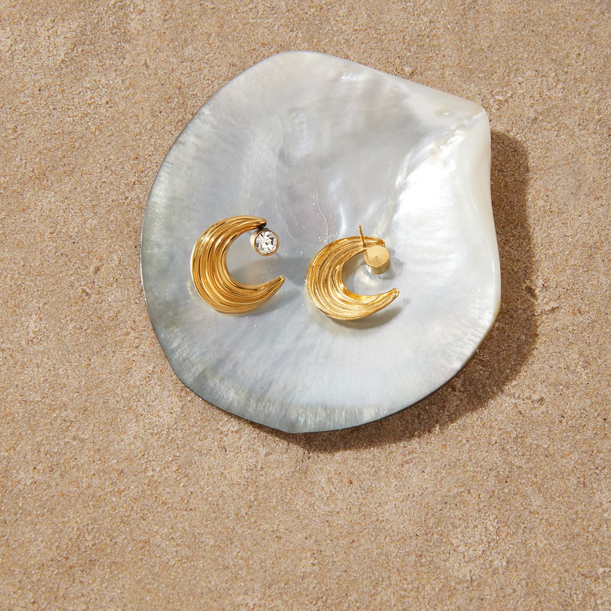 Celestial Crescent Earrings 