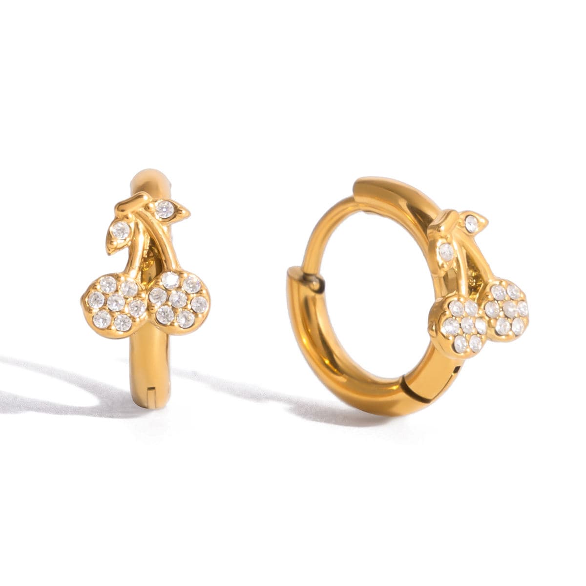 Cherry Hoop Earrings