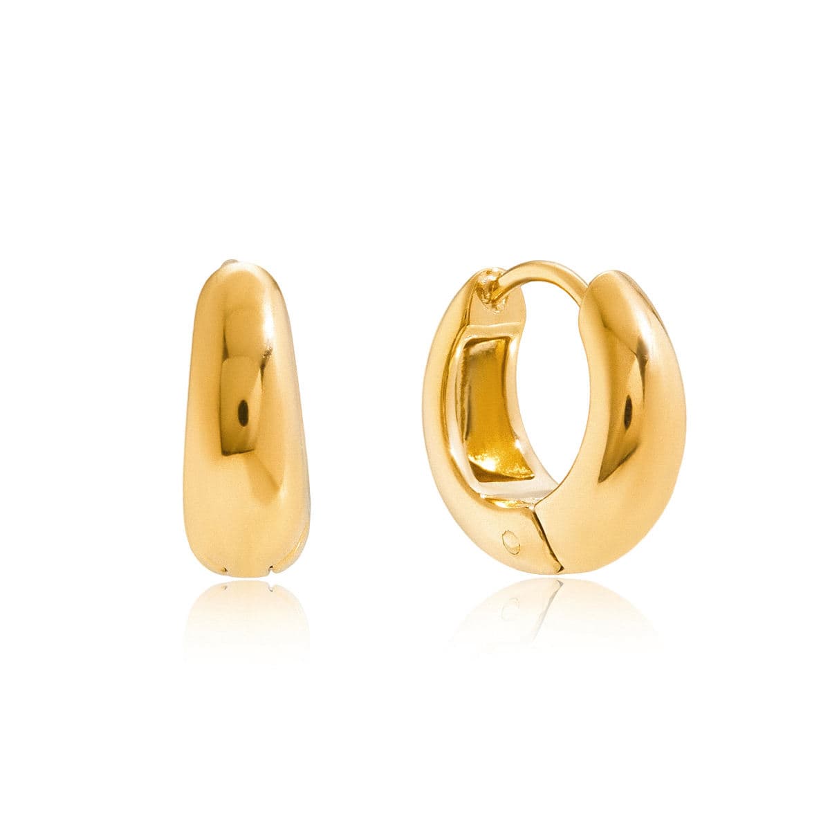 Minimalist Huggie Hoop Earrings 