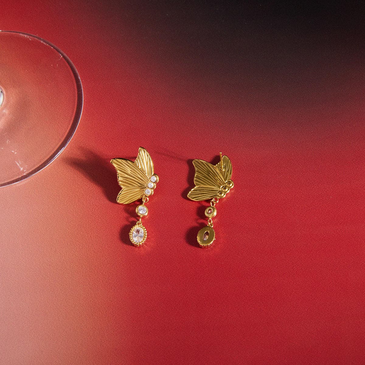Butterfly Drop Earrings 