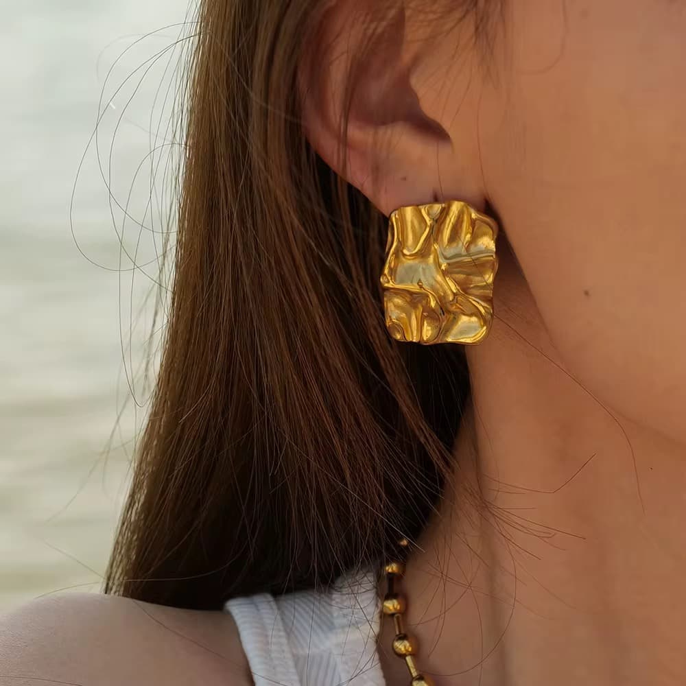 Sculptural Statement Earrings 