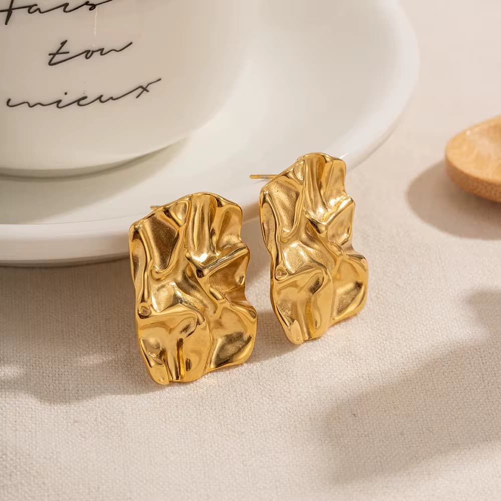 Sculptural Statement Earrings 