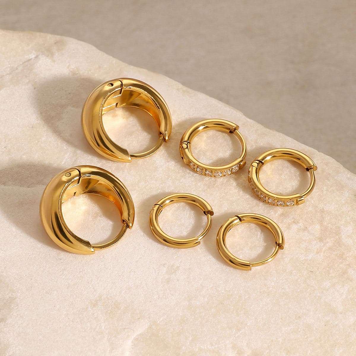 Mixed Hoop Earring Set