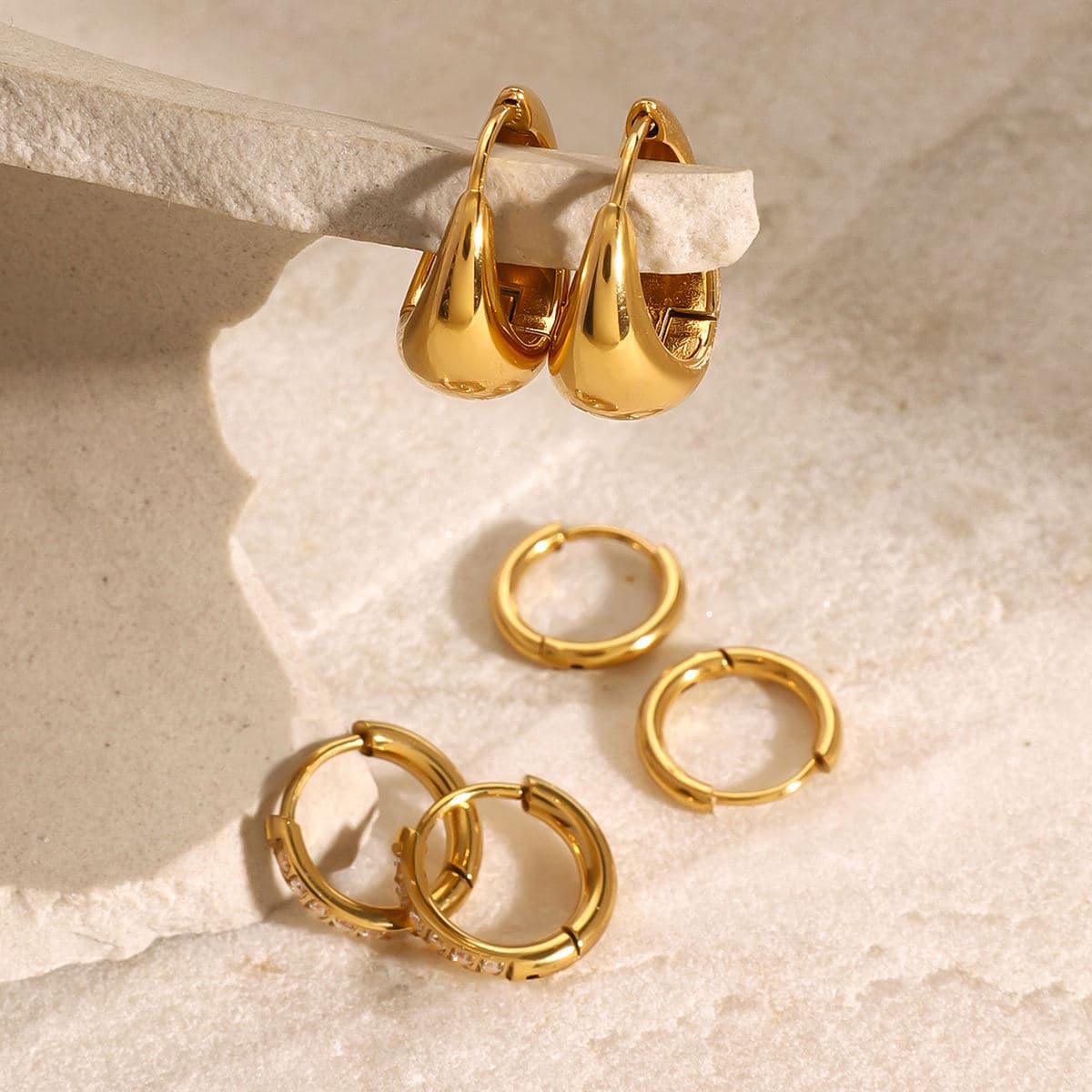 Mixed Hoop Earring Set