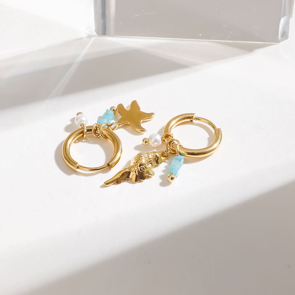 Seashell Hoop Earrings
