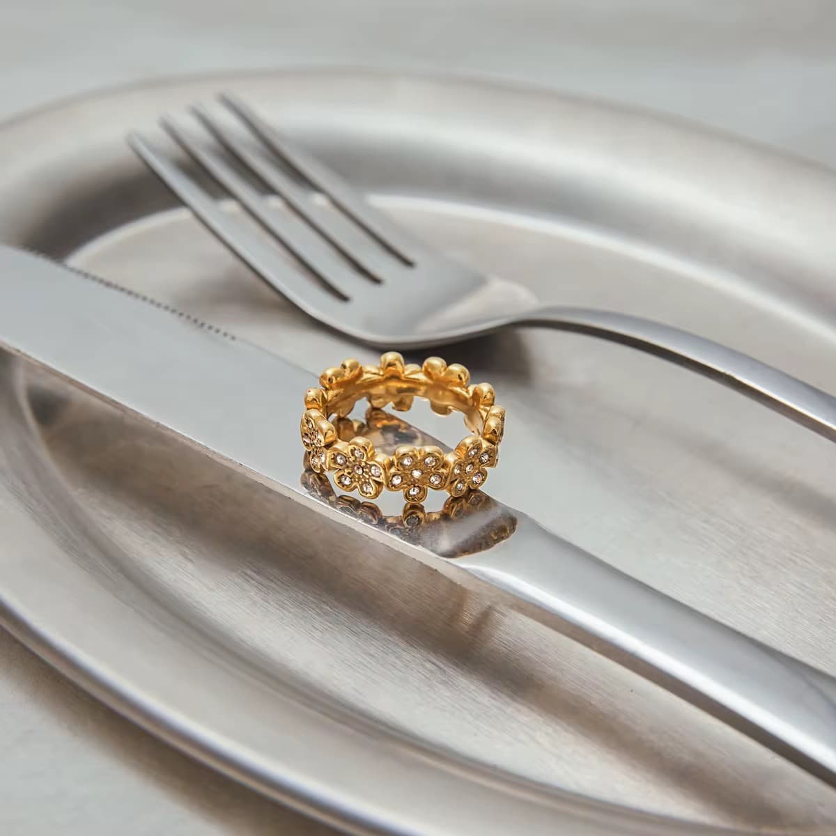 Floral Eternity Ring