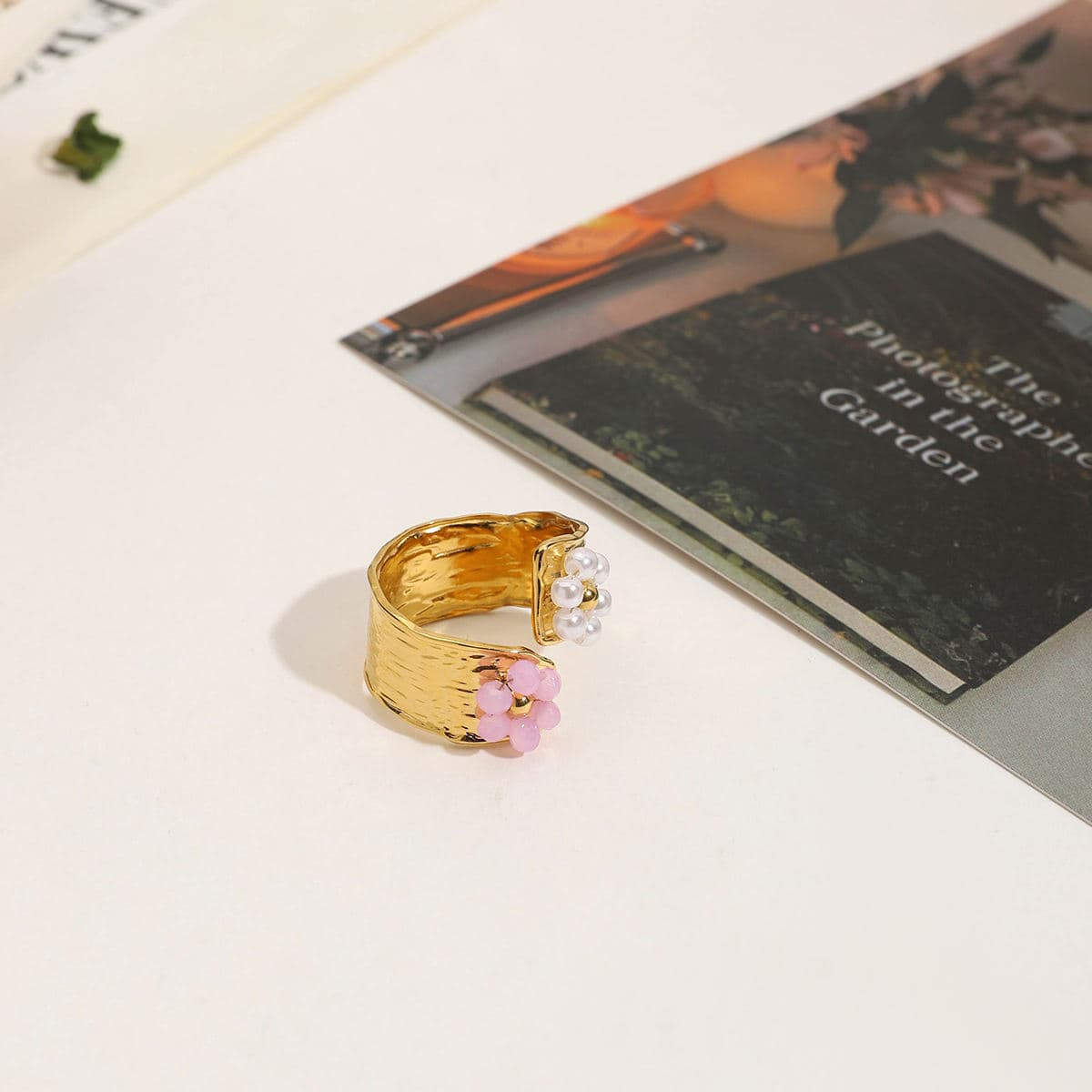 Floral Pearl Ring 