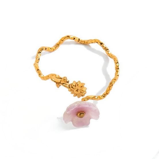 Floral Open Ring