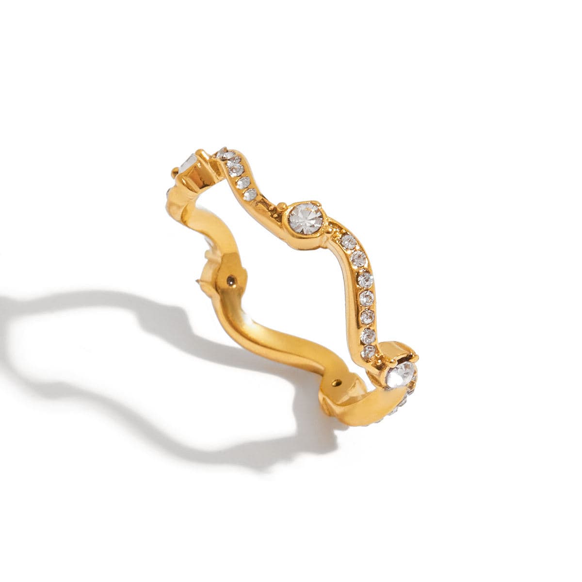 Wave Zirconia Ring 