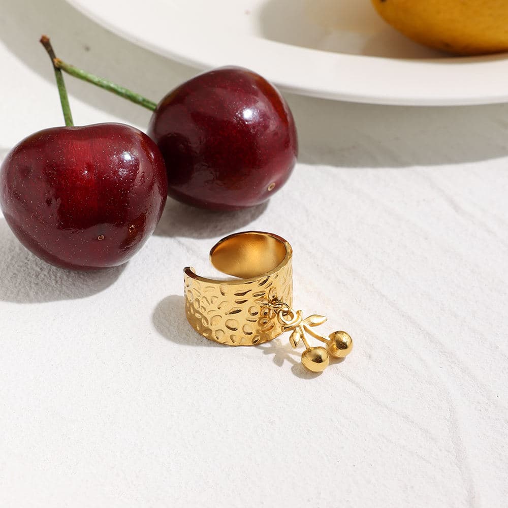 Cherry Statement Ring