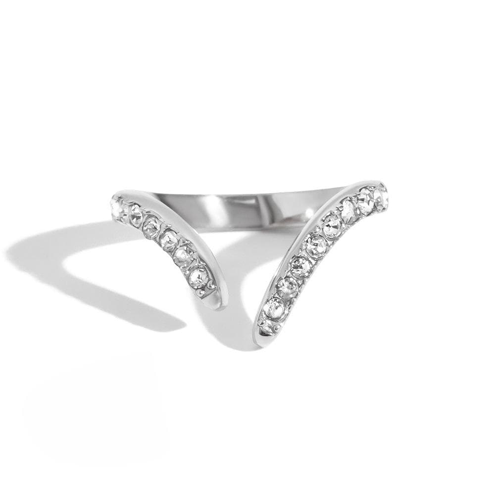 Chevron Pavé Ring 