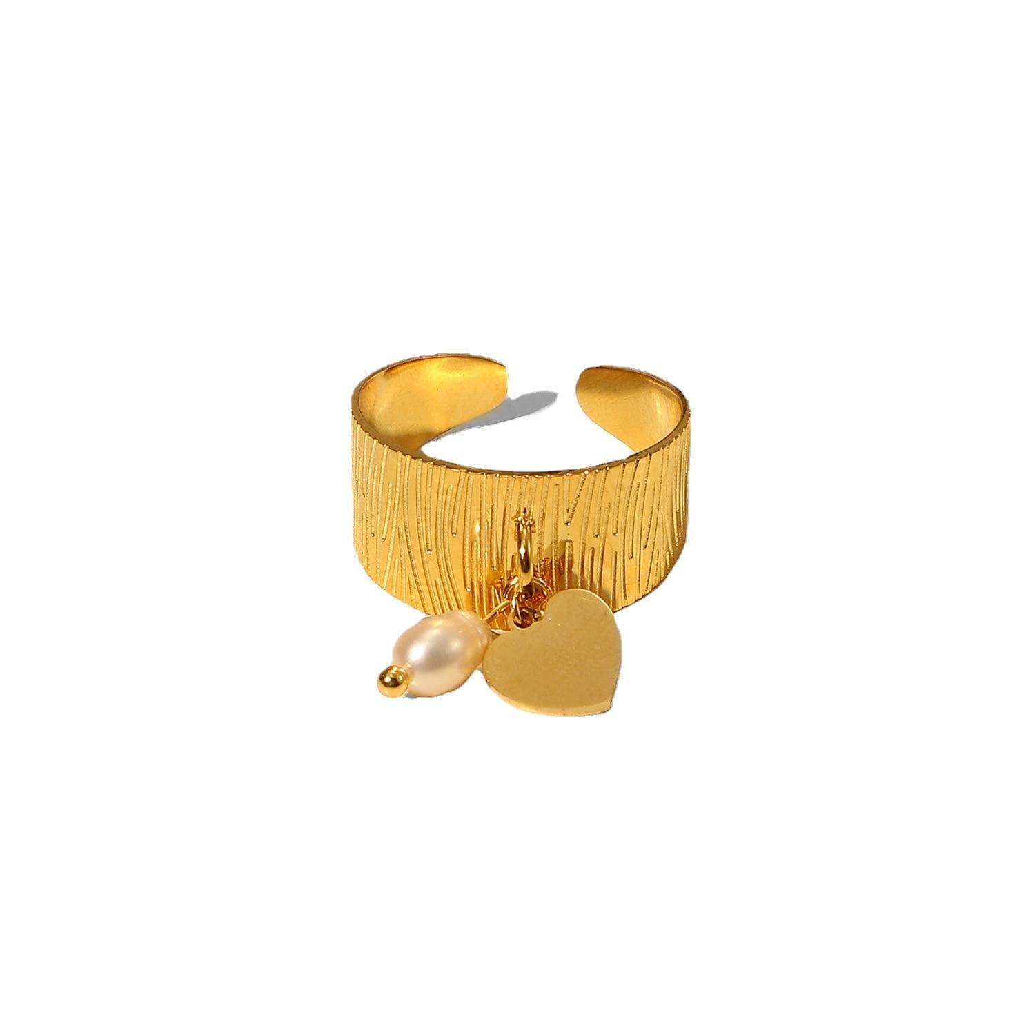 Pearl & Heart Ring 