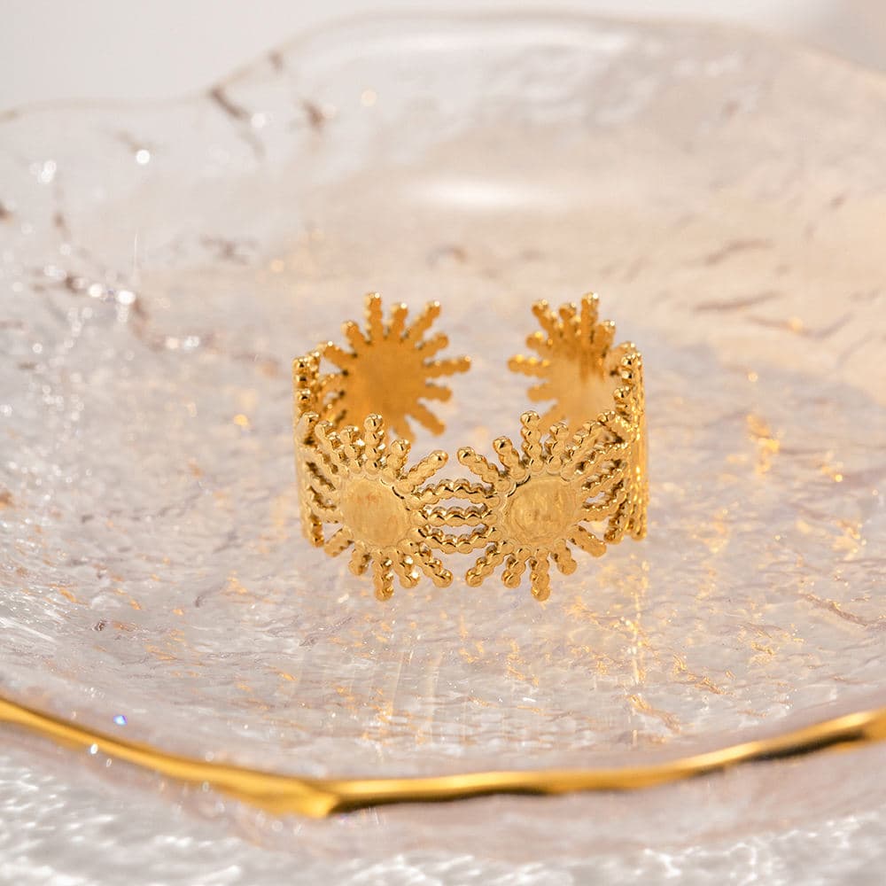 Sunburst Open Ring 