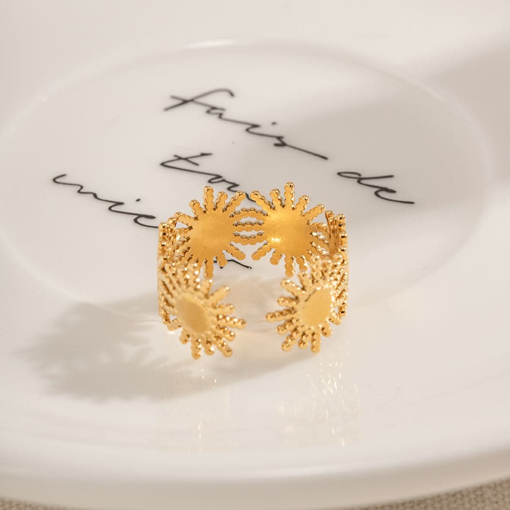 Sunburst Open Ring 