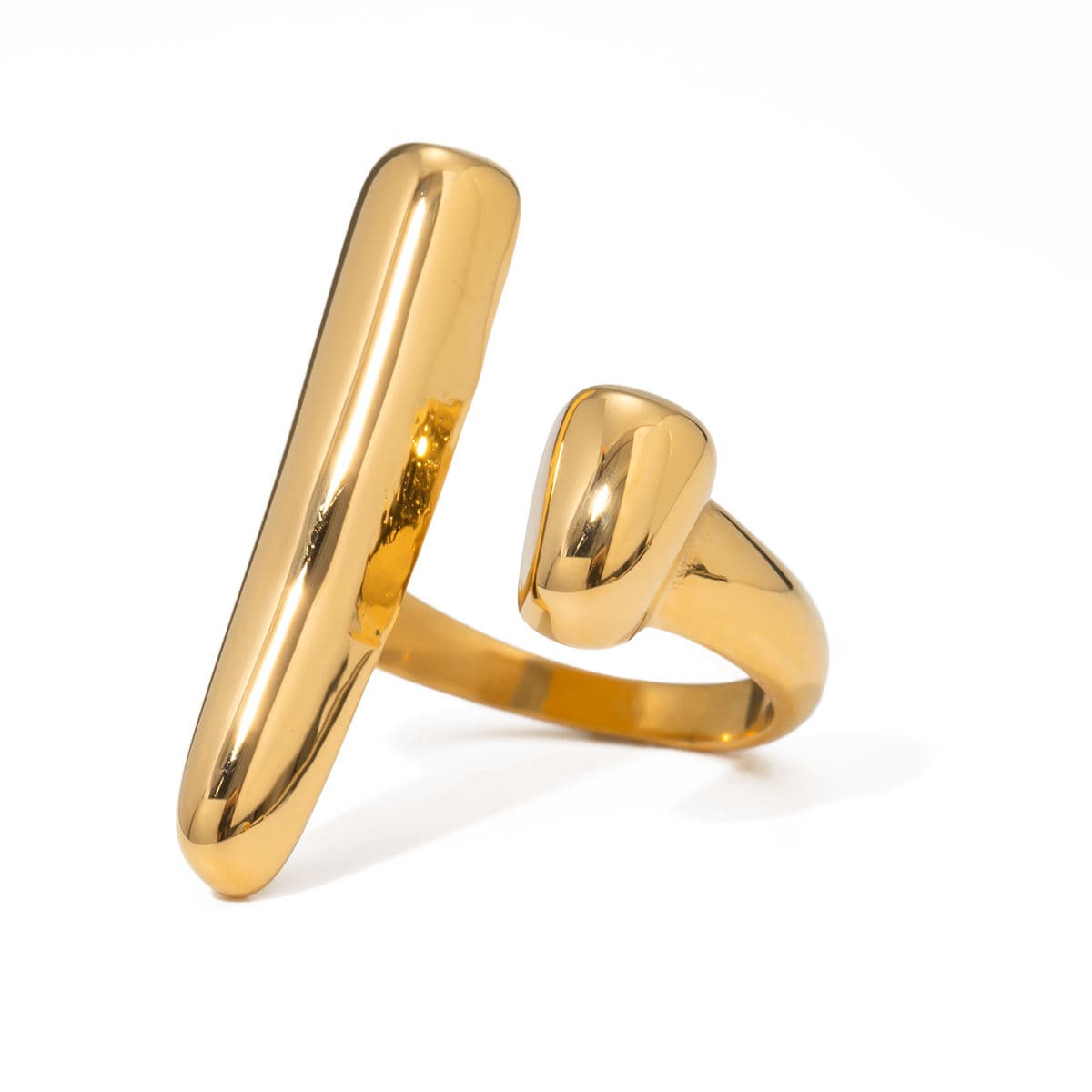 Modern Sculptural Open Ring 