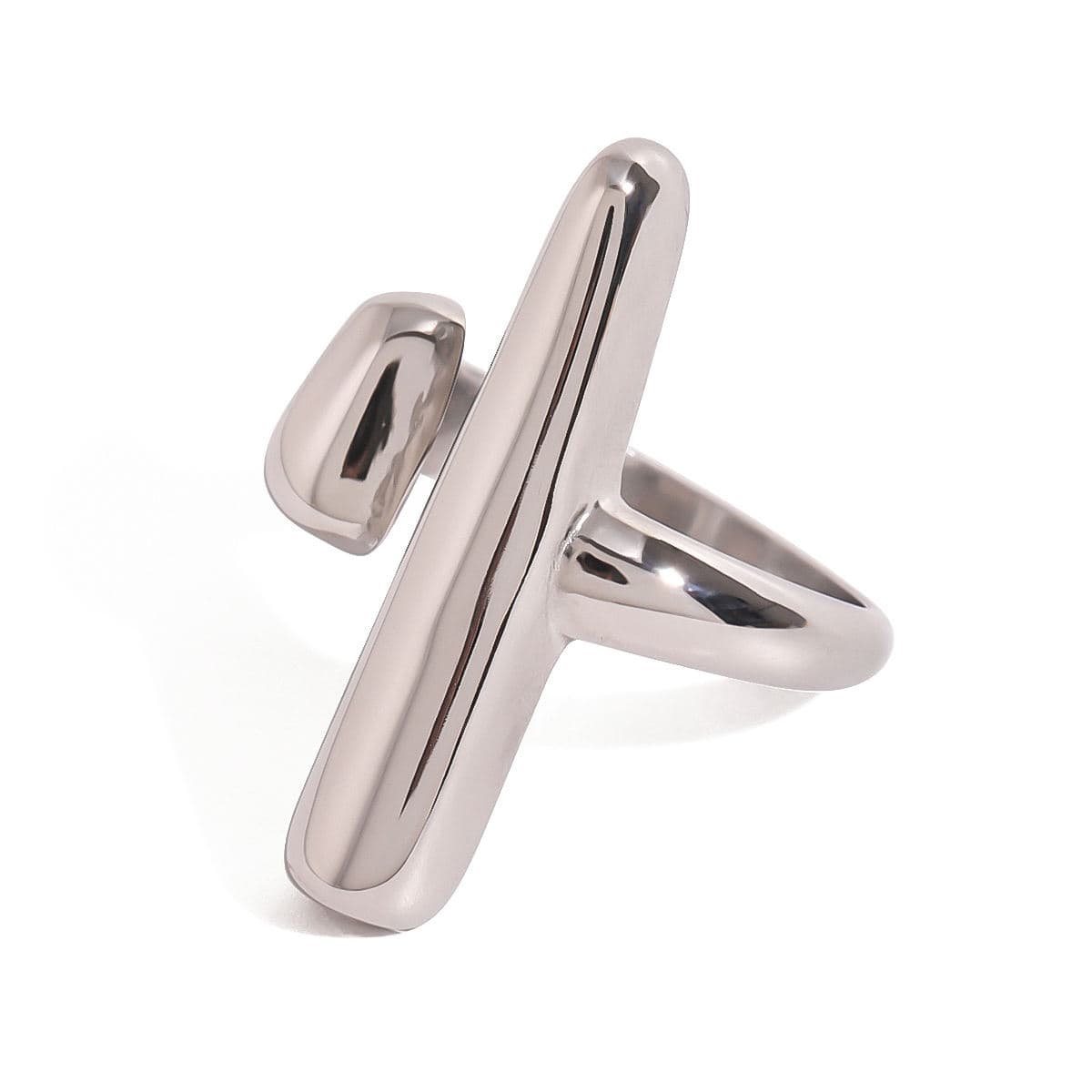 Modern Sculptural Open Ring 